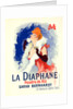 Poster for la Poudre de Riz la Diaphane. face-powder; sarah Bernhardt by Jules Chéret