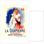 Poster for la Poudre de Riz la Diaphane. face-powder; sarah Bernhardt by Jules Chéret