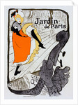 Poster for le Jardin de Paris Jane Avril by Henri de Toulouse-Lautrec