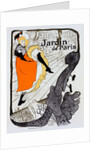 Poster for le Jardin de Paris Jane Avril by Henri de Toulouse-Lautrec