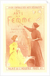 Poster for la deuxième Exposition des Arts de la Femme. Exhibition of art of the woman by Adolphe Étienne Auguste Moreau-Nélaton