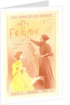 Poster for la deuxième Exposition des Arts de la Femme. Exhibition of art of the woman by Adolphe Étienne Auguste Moreau-Nélaton