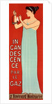 Poster for la Société française d' Incandescence par le Gaz,Système Auer. French Society for Incandescent Gas by Maurice Joseph Réalier-Dumas