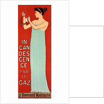 Poster for la Société française d' Incandescence par le Gaz,Système Auer. French Society for Incandescent Gas by Maurice Joseph Réalier-Dumas