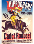 Poster for l'Hippodrome, Cadet Roussel. An equestrian spectacle at the Hippodrome, 1882 by Jules Chéret