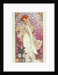 Poster for Théâtre de la Renaissance, la Dame aux Camélias, Sarah Bernhardt by Alphonse Mucha