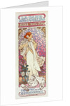 Poster for Théâtre de la Renaissance, la Dame aux Camélias, Sarah Bernhardt by Alphonse Mucha