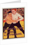 Belgium poster for Tournoi de Lutte, de Liege a la Fontaine by Armand Rassenfosse