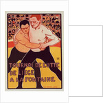 Belgium poster for Tournoi de Lutte, de Liege a la Fontaine by Armand Rassenfosse