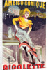 Poster for Théâtre de l'Ambigu, Gigolette by Albert Guillaume