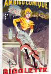 Poster for Théâtre de l'Ambigu, Gigolette by Albert Guillaume