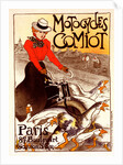 Poster for Motocycles Comiot by Théophile Alexandre Steinlen