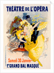 Poster for Théâtre de l'Opéra. Samedi 30 Janvier 1897. Premier Grand Bal Masqué by Jules Chéret