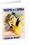 Poster for Théâtre de l'Opéra. Samedi 30 Janvier 1897. Premier Grand Bal Masqué by Jules Chéret