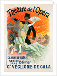 Poster for le théâtre de l'Opéra, Carnaval 1896. Grand Veglione de Gala by Jules Chéret