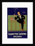 German poster for Cigarettes Laferme Dresden Germany by Fritz Rehm