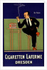 German poster for Cigarettes Laferme Dresden Germany by Fritz Rehm