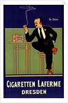German poster for Cigarettes Laferme Dresden Germany by Fritz Rehm