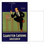 German poster for Cigarettes Laferme Dresden Germany by Fritz Rehm