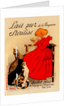 Poster for Lait pur stérilisé de la Vingeanne by Théophile Alexandre Steinlen