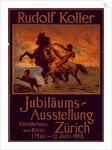 Poster for Jubiläums Ausstellung. Exposition d'un jubilé artistique à Zurich by Rudolf Koller