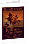 Poster for Jubiläums Ausstellung. Exposition d'un jubilé artistique à Zurich by Rudolf Koller