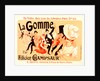 Poster for la Gomme. novel by by Felicien Champsaur 1858–1934 by Jules Chéret