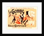 Poster for la Gomme. novel by by Felicien Champsaur 1858–1934 by Jules Chéret
