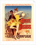 Poster for l'Amant des Danseuses, the lovers of dancers, a novel by M. Félicien Champsaur, 1888 by Jules Chéret