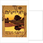 Poster for lModern Art, published in Boston by Arthur W. Dow