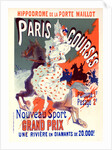 Poster for l'Hippodrome de la Porte-Maillot, Paris-Courses by Jules Chéret