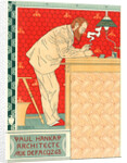 Belgian Poster for M. Paul Hankar, architecte by Adolphe Crespin