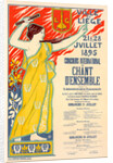 Belgian Poster for le Concours international de Chant d'ensemble, organisé par la ville de Liège by Auguste Donnay