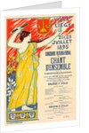 Belgian Poster for le Concours international de Chant d'ensemble, organisé par la ville de Liège by Auguste Donnay