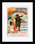 Poster for la Compagnie des Chemins de fer de l'Ouest, Excursions en Normandie et Bretagne by Georges Meunier