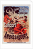 Poster for Concert des Ambassadeurs by Jules Chéret