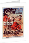 Poster for Concert des Ambassadeurs by Jules Chéret