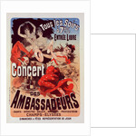 Poster for Concert des Ambassadeurs by Jules Chéret