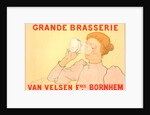 Belgian poster. Grande Brasserie Van Velsen frères. Bornhem by Armand Rassenfosse