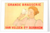 Belgian poster. Grande Brasserie Van Velsen frères. Bornhem by Armand Rassenfosse