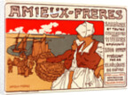 Poster for les Sardines Amieux by Georges Fay