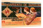 Spanish poster for la Triosième Exposition de Barcelone by Alexandre de Riquer
