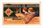 Spanish poster for la Triosième Exposition de Barcelone by Alexandre de Riquer