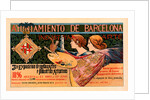 Spanish poster for la Triosième Exposition de Barcelone by Alexandre de Riquer