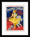 Poster for Musée Grévin, pantomimes lumineuses, Théâtre Optique de E. Reynaud, musique de Gaston Paulin by Jules Chéret