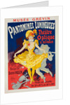 Poster for Musée Grévin, pantomimes lumineuses, Théâtre Optique de E. Reynaud, musique de Gaston Paulin by Jules Chéret