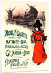 Poster for le Moulin de la Galette. Auguste by Roedel