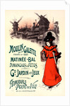 Poster for le Moulin de la Galette. Auguste by Roedel