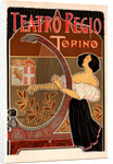 Italian poster for le Théâtre royal de Turin by Giuseppe Boano