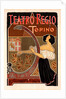 Italian poster for le Théâtre royal de Turin by Giuseppe Boano